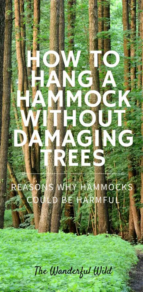 How to hang a hammock without damaging trees