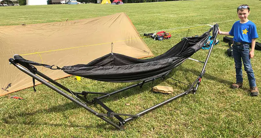 camping hammock with stand