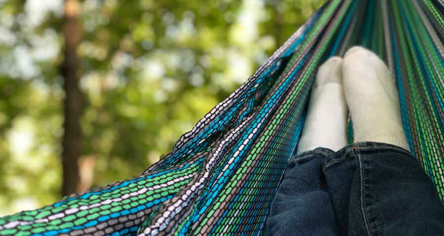 Kids Hanging in Hammock