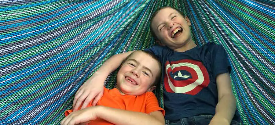 Kids Having Fun in Hammock