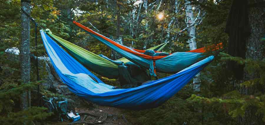 Stacked hammocks shop