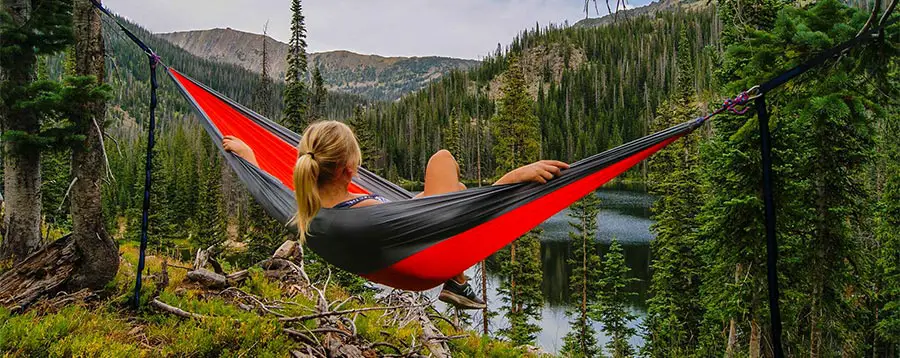 Woman in Comfy Hammock