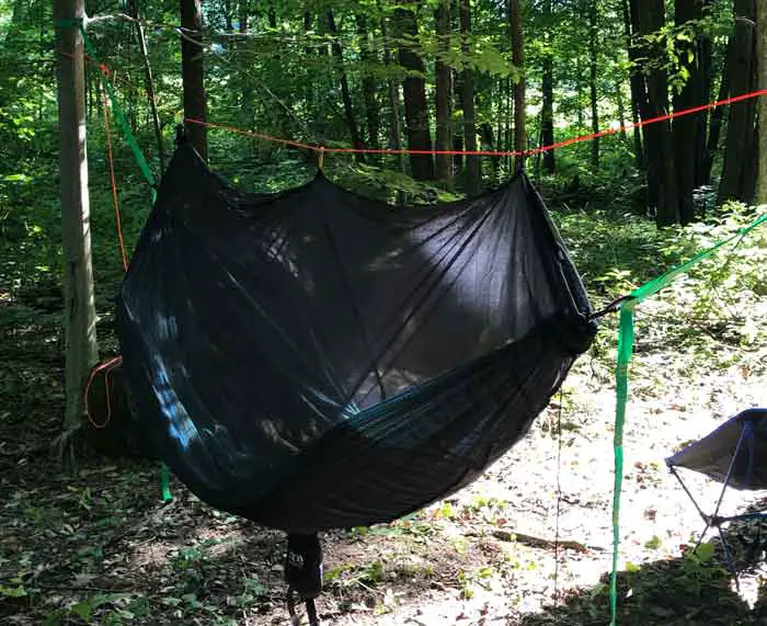 proper setup of hammock