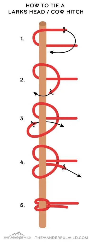 How to tie a Larks Head